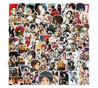 Attack on Titan Paquete de pegatinas de 100 piezas, calcomanías de vinilo de anime para botellas de agua, portátil, monopatín, regalo para adultos, niños y adolescentes