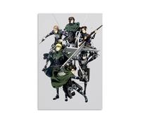 Attack on Titan Role Team Art Poster Pintura Decorativa Lienzo Arte Mural Salón Póster Dormitorio Pintura, Arte de Pared Impresión de Imagen Moderna Decoración de Habitación Familiar 20 x 30 Pulgadas