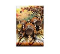 Attack on Titan Role Team Poster Pintura Decorativa Lienzo Arte de Pared Salón Póster Dormitorio Pintura, Arte de Pared Impresión de Imagen Moderna Decoración de Habitación Familiar 24 x 36 Pulgadas