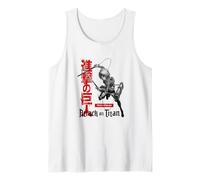 Attack on Titan Season 3 Armin with Kanji Aot Anime Camiseta sin Mangas
