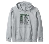 Attack on Titan Season 3 Levi Kanji Gradient Aot Anime Sudadera con Capucha