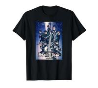 Attack on Titan Season 4 Arte Clave Colorido con Logotipo Camiseta, Hombre, Negro, 3XL