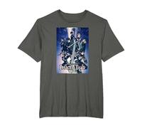 Attack on Titan Season 4 Arte Clave Colorido con Logotipo Camiseta, Hombre Tallas Grandes, Asfalto, 3X Alto