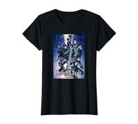 Attack on Titan Season 4 Arte Clave Colorido con Logotipo Camiseta, Mujer, Negro, XS