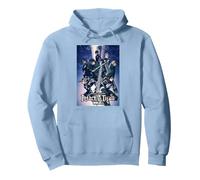 Attack on Titan Season 4 Arte Clave Colorido con Logotipo Sudadera con Capucha, Unisex para Adultos, Azul Polvoriento, XXL