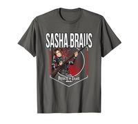 Attack on Titan Season 4 Círculo de Sasha Braus Camiseta, Hombre, Asfalto, S