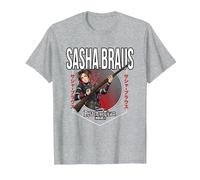 Attack on Titan Season 4 Círculo de Sasha Braus Camiseta, Hombre, Gris Jaspeado, XXL