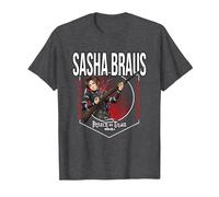 Attack on Titan Season 4 Círculo de Sasha Braus Camiseta, Hombre, Jaspeado Oscuro, S