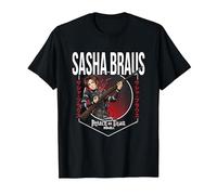 Attack on Titan Season 4 Círculo de Sasha Braus Camiseta, Hombre, Negro, S