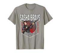 Attack on Titan Season 4 Círculo de Sasha Braus Camiseta, Hombre, Pizarra, S