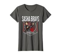 Attack on Titan Season 4 Círculo de Sasha Braus Camiseta, Mujer, Asfalto, S