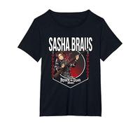 Attack on Titan Season 4 Círculo de Sasha Braus Camiseta, Mujer Tallas Grandes, Negro, 1XL Grande