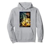 Attack on Titan Season 4 Póster Temporada Final Sudadera con Capucha, Unisex para Adultos, Gris Jaspeado, XL