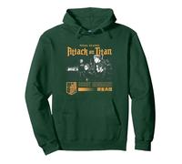 Attack on Titan Season 4 Regimiento Scout todavía Sudadera con Capucha, Unisex para Adultos, Verde Bosque, S
