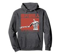 Attack on Titan Season 4 Titán Dios de la Destrucción Sudadera con Capucha, Unisex para Adultos, Jaspeado Oscuro, L