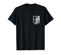 Attack on Titan Small Scout Regiment Shield Chest Anime Camiseta