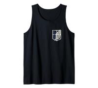 Attack on Titan Small Scout Regiment Shield Chest Anime Camiseta sin Mangas