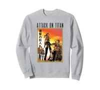 Attack on Titan Volume 4 Sunset Cover Kanji Anime Manga Sudadera