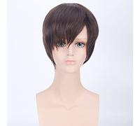 Attack On Titan Wigs Eren Jaeger Men'S Short High Temperature Fiber Synthetic Hair The King'S Avatar Costume Cosplay Wig+Wig Cap Dm253 2