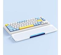 Attack Shark 87 Teclas Reposamuñecas de Acrílico, Reposamanos de Aleación de Aluminio CNC, Reposamuñecas para Teclado Mecánico Gaming con Diseño TKL 75%, Soporte Ergonómico para Muñeca -Azul