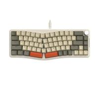 ATTACK SHARK AKS068 Alice Teclado Mecanico Gaming con Cable, Apex Pro Mini 60% Gasket Keyboard para Juegos con Perilla, Via Programable, Hot Swappable Interruptores Lineales, NKRO, para PC/Mac/QWERTY