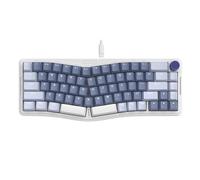 ATTACK SHARK AKS068 Alice Teclado Mecanico Gaming con Cable, Apex Pro Mini 60% Gasket Keyboard para Juegos con Perilla, Via Programable, Hot Swappable Interruptores Lineales, NKRO, para PC/Mac/QWERTY