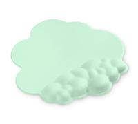 ATTACK SHARK Alfombrilla para Ratón en la Nube con Soporte para Reposamuñecas,Alfombrilla Ergonómica para Ratón,Antideslizante, Superficie Suave para Jugar,Pccesorios para Escritorio -Verde Claro