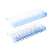 ATTACK SHARK Cubierta Antipolvo de acrílico Transparente para Teclado mecánico de 98 Teclas, 17,4 * 6,5 * 1,9 Pulgadas, Compatible con teclados de tamaño Inferior a 98 Teclas - Azul