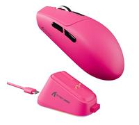 ATTACK SHARK G3PRO Gaming Mouse with Magnetic Charging Dock, PixArt PAW3311 Gaming Sensor, BT/2.4G Wireless/Wired Gaming Mouse, 25000 dpi, Gamer Mice for Win11/Xbox/PS/Mac (Berry Red)