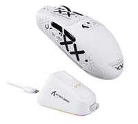 ATTACK SHARK G3PRO Gaming Mouse with Magnetic Charging Dock, PixArt PAW3311 Gaming Sensor, BT/2.4G Wireless/Wired Gaming Mouse with Grip Tape, 25000 dpi, Gamer Mice for Win11/Xbox/PS/Mac (White)
