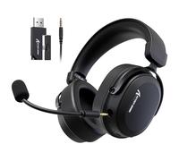 ATTACK SHARK L30PRO Auriculares Gaming Inalámbricos, Sonido Surround 7.1, Driver Bio 50mm, Tri-Modo 2.4G/BT 5.3/Cable, Micro Desmontable ENC para PC/PS5/Xbox/Switch, Batería 84H, Negro
