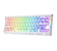 ATTACK SHARK MAMBASNAKE R68HE - Teclado magnético de fibra de carbono forjado con grabado lateral RGB R68HE