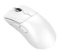 ATTACK SHARK R1 Ratón Superlight de 59 g, Sensor para Juegos PixArt PAW3311, ratón para Juegos inalámbrico/con Cable BT/2.4G, 6 dpi Ajustables hasta 18000, batería de 65 Horas (Blanco)