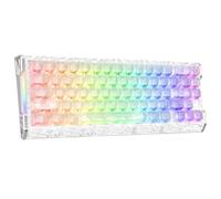 ATTACK SHARK R68 HE Teclado Gaming Magnético 8000Hz, Rapid Trigger 0,005 mm, Fibra de Carbono Forjada y Aluminio CNC, Snap Tap, Efecto Hall, 60% RGB con Cable, US QWERTY, Blanco Glacial