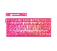 ATTACK SHARK R82 HE Teclado 8000Hz Rapid Trigger, Precisión RT de 0,005 mm, Teclado Gaming RGB con Cable 75% con Interruptor Magnético, Actuación Ajustable, Snap Tap, para PC/Mac, Contornos Rosa