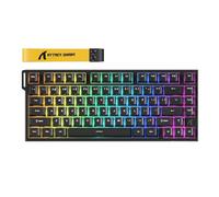 ATTACK SHARK R82 HE - Teclado mecánico para juegos con cable de disparo rápido TKL NKRO con sondeo de 8K, precisión RT de 0.005 mm, tasa de escaneo de 256 K, amortiguación de sonido de 5 capas