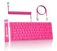ATTACK SHARK R82HE - Teclado mecánico para juegos con 75 % de disparo rápido con cable, interruptor magnético de efecto Hall, actuación ajustable, tasa de sondeo de 8 KHz, latencia de 0,08 ms con