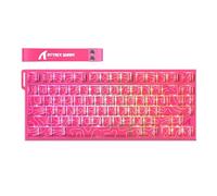 ATTACK SHARK R82HE - Teclado mecánico para juegos con cable de disparo rápido TKL NKRO RGB con sondeo de 8K, precisión de 0.005 mm, tasa de escaneo de 256 K, amortiguación de sonido de 5 capas