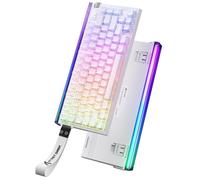 ATTACK SHARK R85 HE - Interruptor magnético de disparo rápido con caja de luz personalizada, teclado mecánico con 75% con cable, tasa de sondeo de 8 KHz, precisión RT de 0.005 mm, compatible con RT