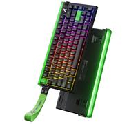 ATTACK SHARK R85 HE - Interruptor magnético de disparo rápido con caja de luz personalizada, teclado mecánico con 75% de cable, tasa de sondeo de 8 KHz, precisión RT de 0.005 mm, compatible con RT