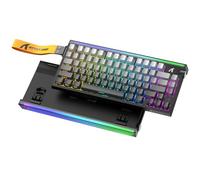 ATTACK SHARK R85 HE Teclado 8000Hz Rapid Trigger, Precisión RT de 0,005 mm, Teclado Gaming con Cable 75%, Caja de luz RGB, Interruptor Magnético Hall, Actuación Ajustable, Snap Tap, Degradado Gris