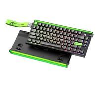 ATTACK SHARK R85 HE Teclado 8000Hz Rapid Trigger, Precisión RT de 0,005 mm, Teclado Gaming con Cable 75%, Caja de luz RGB, Interruptor Magnético Hall, Actuación Ajustable, Snap Tap, Negro
