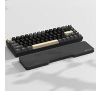 ATTACK SHARK Reposamuñecas Acrílico CNC de 68 Teclas, Reposapalmas Transparente, para Teclado Mecánico Compacto 60% para Gaming, Soporte Ergonómico para Muñecas para Oficinas y Hogares - Negro