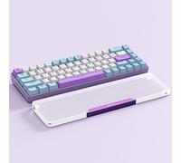 Attack Shark Reposamuñecas de Acrílico para 68 Teclas, Reposamanos de Aleación de Aluminio CNC, Reposamuñecas para Teclado Mecánico Gaming con Diseño de 60%, Soporte Ergonómico para Muñeca -Púrpura