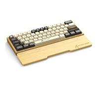 Attack Shark Reposamuñecas de Bambú Natural de 61 Teclas,Soporte Ergonómico para una Mejor Comodidad de Escritura y Juegos,Ecológico, Sensación de Madera,Antideslizante, Portátil para Teclado Mecánico