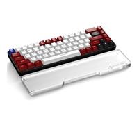 ATTACK SHARK Reposamuñecas para Teclado de Acrílico CNC, 68 Teclas (Layout 65%), Soporte Ergonómico para la Palma, Antideslizante, Transparente Mate, para Teclado Mecánico, Gaming y Oficina