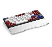 ATTACK SHARK Reposamuñecas para Teclado de Acrílico CNC, TKL 87 Teclas, Soporte Ergonómico para la Palma, Antideslizante, Transparente Mate, para Teclado Mecánico, Gaming y Oficina