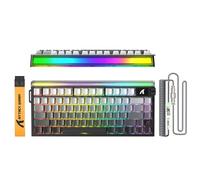 ATTACK SHARK Teclado magnético para juegos R85 HE 75% con cable, tasa de sondeo de 8 KHz, precisión RT de 0.005 mm, tasa de escaneo de 256 K, intercambio en caliente personalizado, teclado de PC con