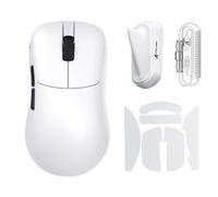 ATTACK SHARK V2 Air PAW3955MAX Wireless Gaming Mouse with C06 Cable | PAW3955MAX Precision, Dual 8K Performance, 52g Ultra-Lightweight, Refined Ergonomic Shape, C06 Ultra Mouse Coiled Cable