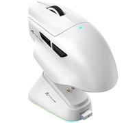 ATTACK SHARK V6 65g Superlight Mouse with Magnetic Charging Dock, PixArt PAW3311 Gaming Sensor, 25000 dpi, 500 mAh Battery, BT/Wireless/Wired Ergonomic Mice with Thumb Rest, for Win11/Xbox/PS/Mac